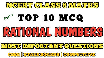 Best Mcq Class 8 Rational Numbers || 200 MCQ SERIES // Class 8 Maths MCQ #class8maths #raj_shekhar