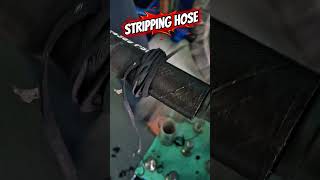 Why Do They Peel Hydraulic Hoses #HydraulicHose #HoseSkiving #Engineering #OddlySatisfying