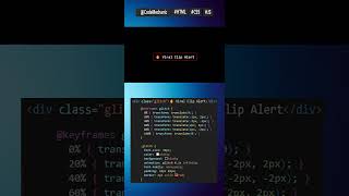 Glitch Effect #html #css #javascript #coding