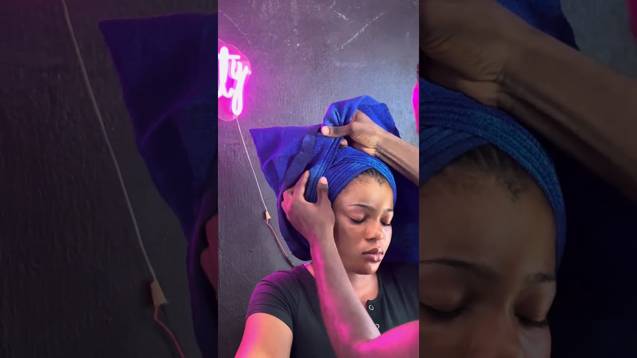 Latest gele style 2024                        Unconventional Bridal Gele       