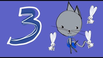 The Number Three | Toddler Learning Video | Numbers & Math