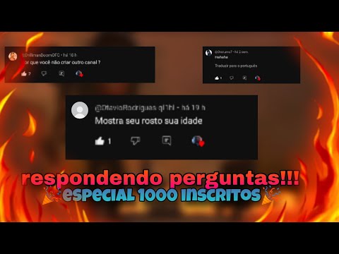 💥ESPECIAL 1000 INSCRITOS!!!!!! 🎉 RESPONDENDO PERGUNTAS!!!!!
