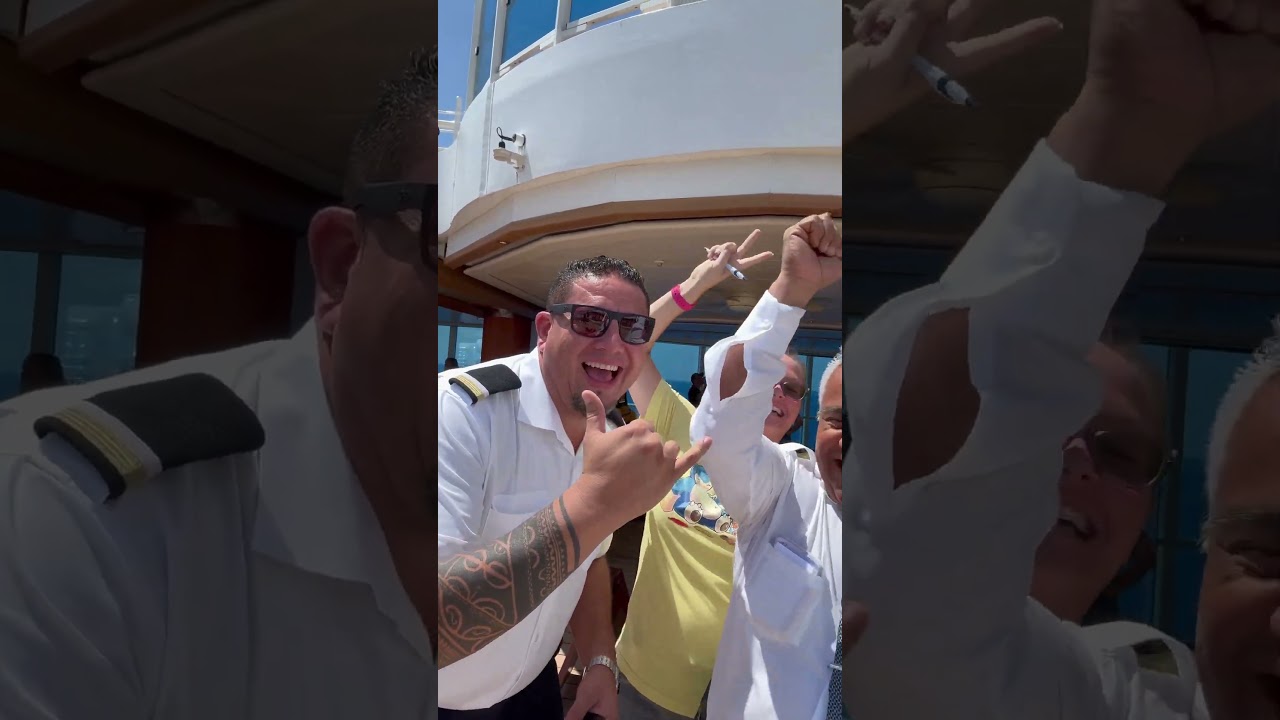 Princess Cruise officers are so much fun !￼￼