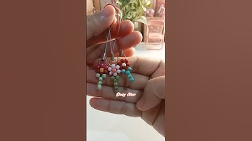 daisy flower beads 🌸 #keychain #beadedwork