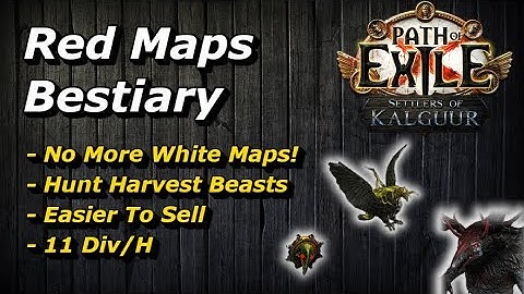 [PoE 3.25] Red Maps Bestiary Strategy For Crazy Profit! Results of 100 Red Maps Test