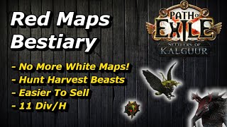 [PoE 3.25] Red Maps Bestiary Strategy For Crazy Profit! Results of 100 Red Maps Test