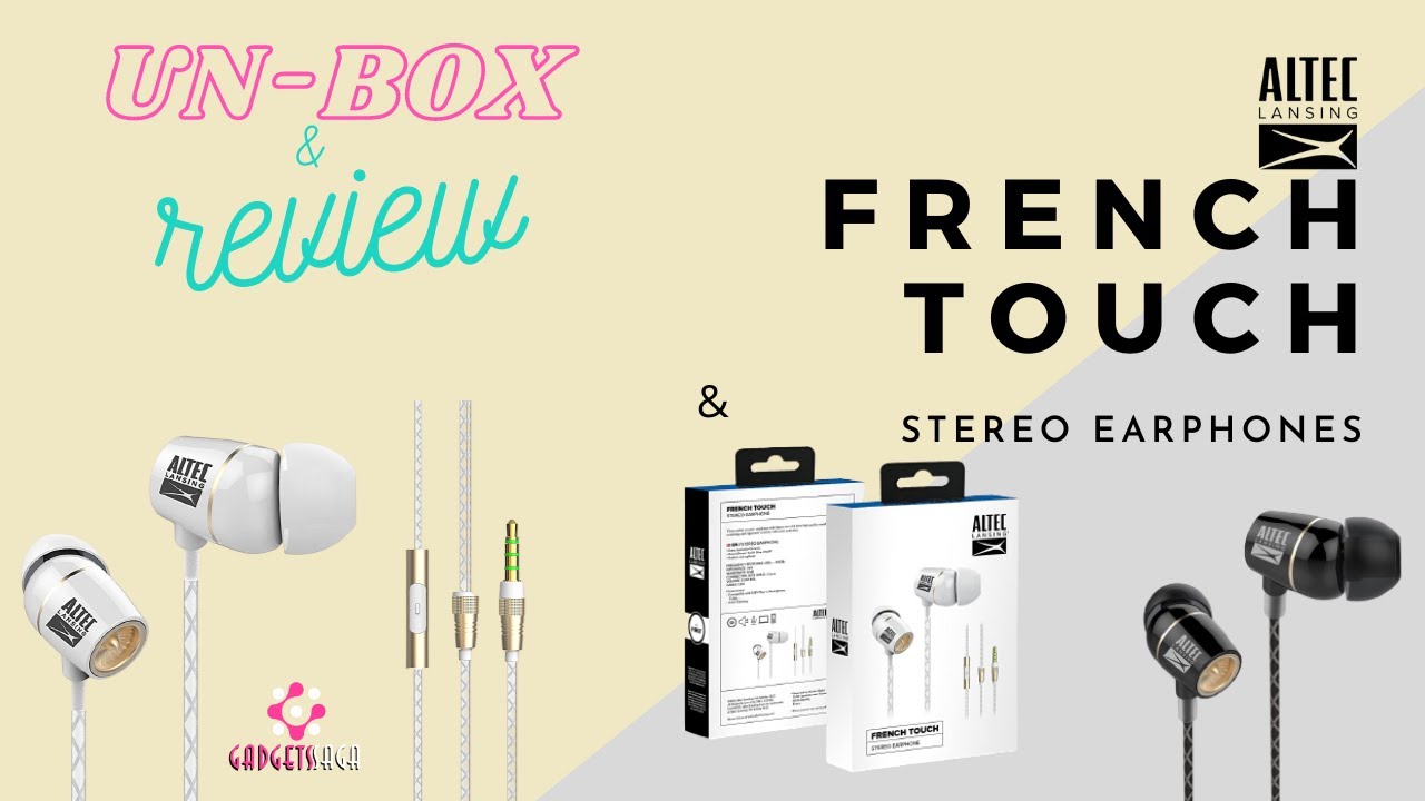 Altec Lansing French Touch Earphones (EARC60) Unbox & Review in