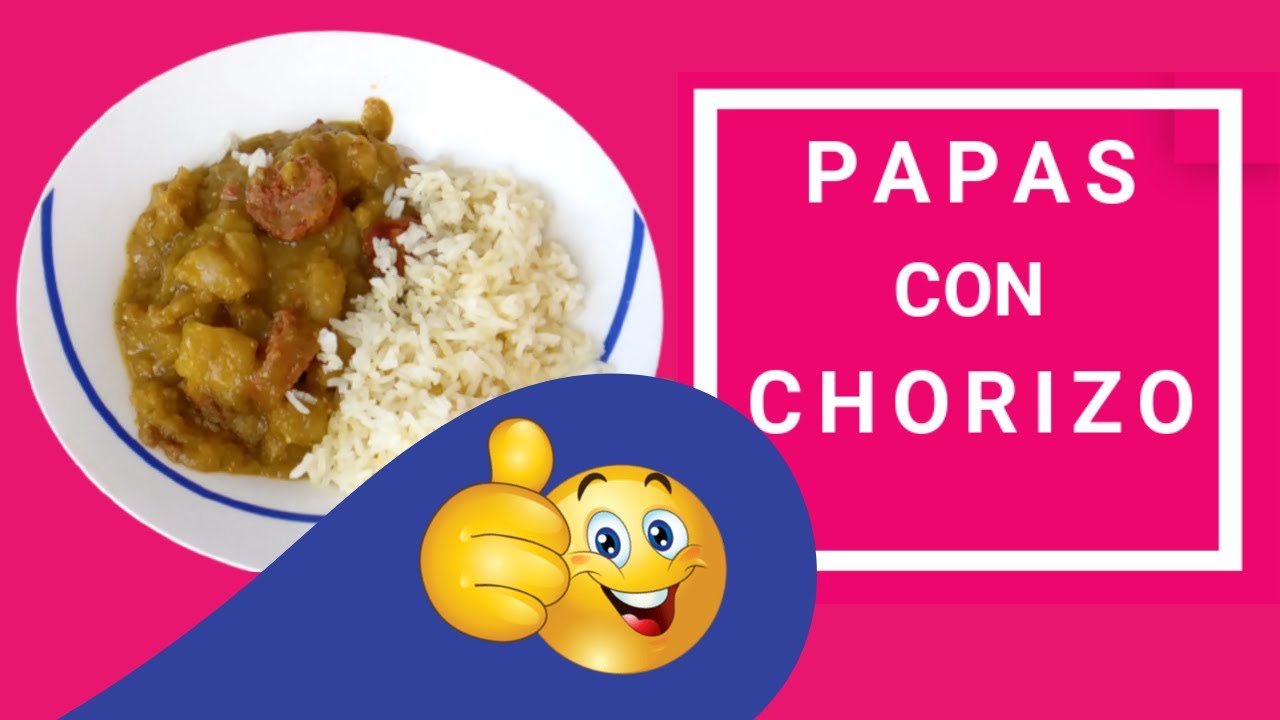 👉Como hacer PAPAS con CHORIZO en salsa verde| 100% deliciosas 🤤
