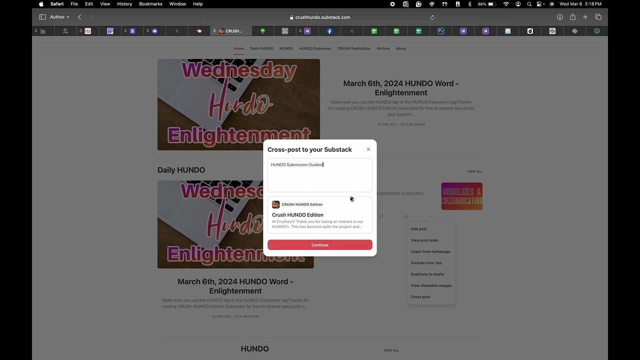How to Cross Post on Substack