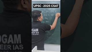 CSAT ka Question Very Easy💯 #reasoning #csat #upsc #ytshorts #solution #tricks