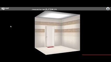 automatic design wall concepts or pattern from wall and floor 3d tile visualizer