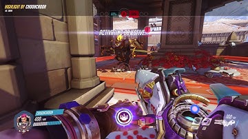 4K Quintruple kill with Zarya & D.VA ult combo