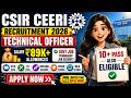CSIR CEERI Recruitment 2026 🔥 Technical Officer Govt Job | Salary ₹89K + Allowances | APPLY NOW