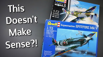 2 Kits of the Same Plane?! Comparing BOTH Revell Spitfire Mk.V Model Kits in 1/72 Scale - Unboxing