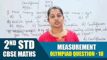 2nd standard CBSE Maths Olympiad | Measurement - Olympiad Question - 10 | CBSE Olympiad
