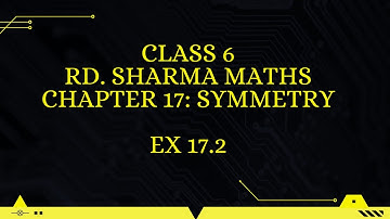 ex 17.2 rd Sharma maths class 6// chapter 17 //symmetry