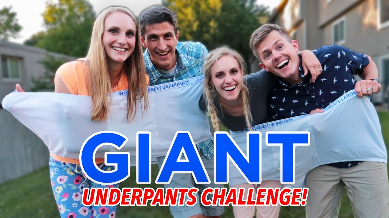 WORLD'S LARGEST UNDERPANTS CHALLENGE! (HILARIOUS!) YouTube