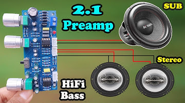 Active Low Pass Filter (Subwoofer) 2.1 HiFi Quality Bass Tone Controller !!