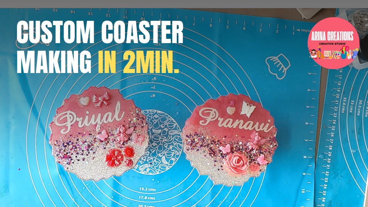 Custom Resin Name Plate Making | DIY Personalized Nameplate by Arina Creations