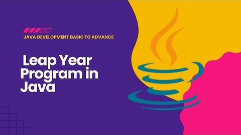 Leap Year Program In Java | #coding #javadevelopment #java #viral