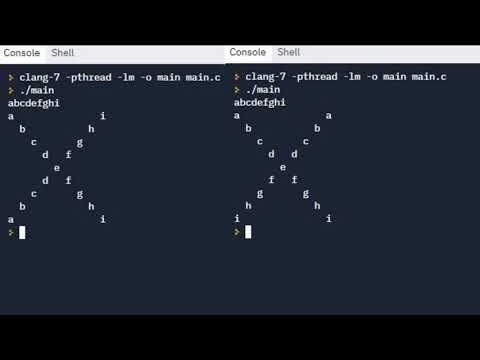X  Pattern with String in C