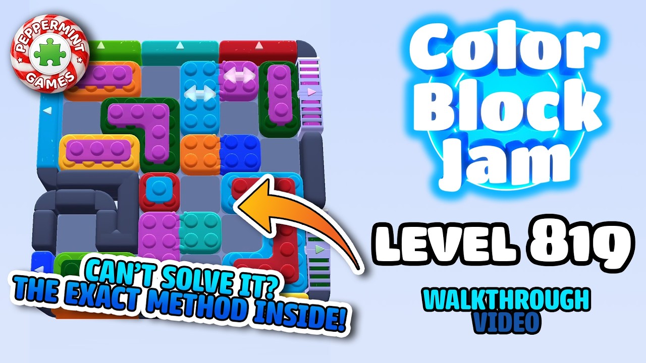 Color Block Jam - Level 819 Walkthrough Solution - YouTube