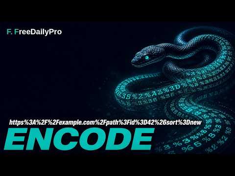How to Encode Decode URL Free Online Query Strings | FreeDailyPro.com