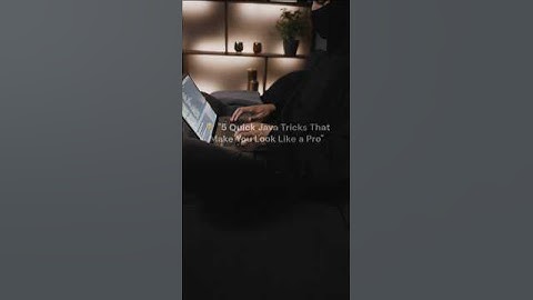 Quick Java Tricks #artificialintelligence #coder #development #chatgpt #programming #technology