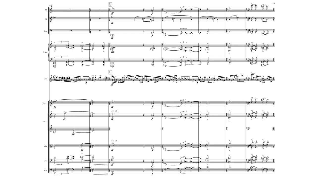 Max Vinetz - Violin Concerto, "when the days begin to fade away" (2018) [Score Follow]