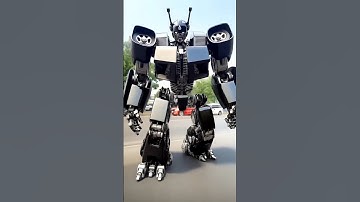 Garbage Truck Transforms Into City-Crushing Robot! #automobile #transformers #robot #shorts #short