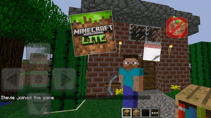 MINECRAFT: POCKET EDITION LITE (iPhone Gameplay Video) 