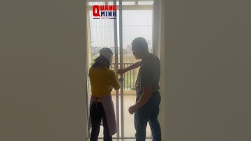 Cửa lưới chống muỗi dạng xếp ngang #cửa_lưới_chống_muỗi_quang_minh #home #nhadep