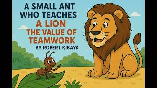 A small ant who teaches a lion the value of teamwork