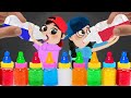 Animation DONA 도나 Mukbang Bottle Candy Jelly 컬러 보틀 젤리 우유병 먹방