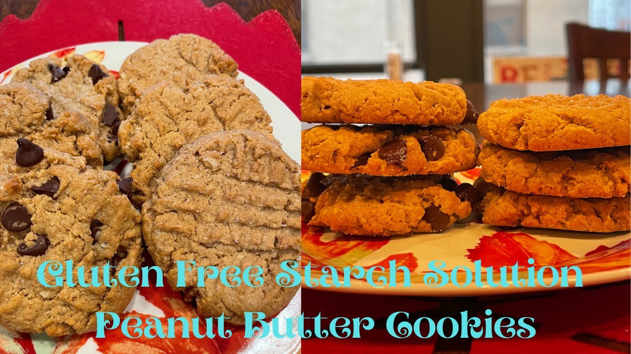 GLUTEN FREE PEANUT BUTTER COOKIES (OIL FREE, STARCH SOLUTION, VEGAN