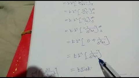 Engineering Mathematics II- Inverse Laplace transform of Integrals