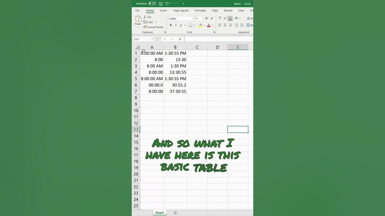 Fitbit Change Time Format In Excel
