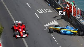 Fernando Alonso Big Crash | 2004 F1 Monaco Grand Prix 