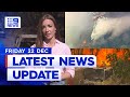 WA bushfire emergency; Prague shooting latest | 9 News Australia