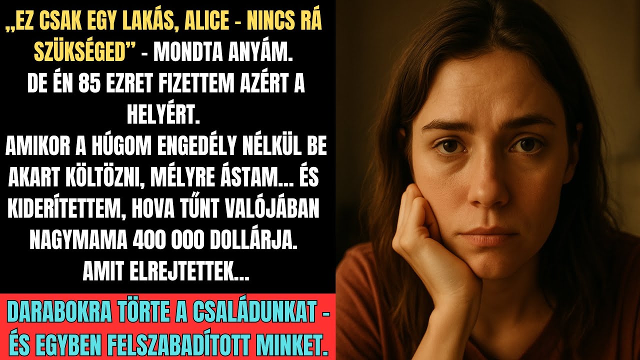 A szüleim a húgomnak adták a lakásom – aztán megtudtam, mit tettek nagyi 400 000 dollárjával...