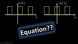 Equation of these two square wave signals-1| Fourier + python code