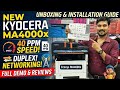 Speed Kyocera Ecosys MA4000x 40ppm Duplex Networking Full Demo Reviews Unboxing Installation Setups