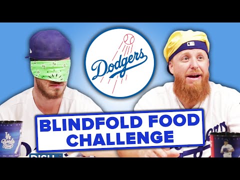 Dodgers Players Compete In A Gross Blindfold Taste Test