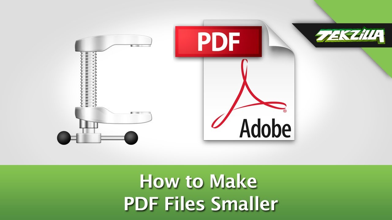 Make PDF Files Smaller and Veronica Says Goodbye - YouTube