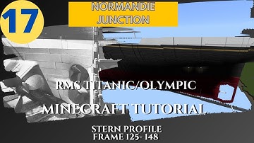 RMS Titanic/Olympic , 4:1 Scale,  Minecraft Tutorial. PART SEVENTEEN