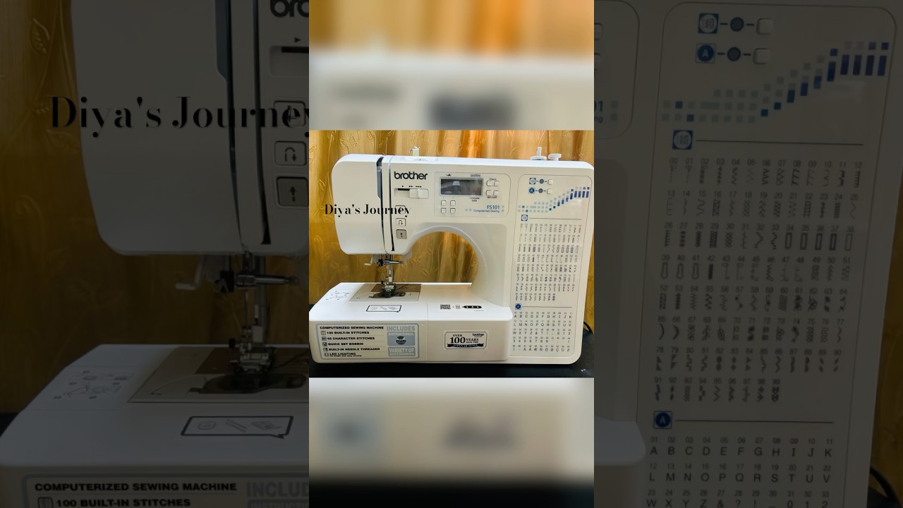 Brother fs 101 unboxing video #brothersfs101 #brothersewingmachine # ...