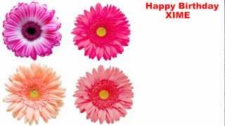 Xime - flowers - Happy Birthday