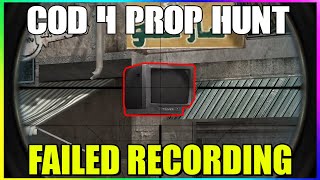 COD4 Prop Hunt Public Lobby w/ Sark! (Failed Recording Sessions)