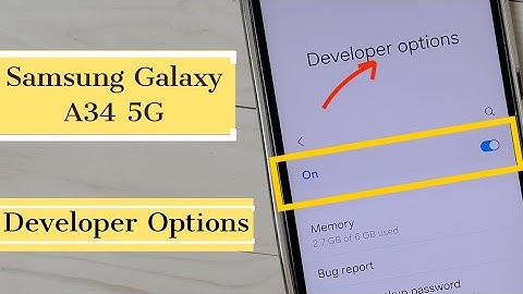 How to Enable Developer Options in Samsung Galaxy A34 5G