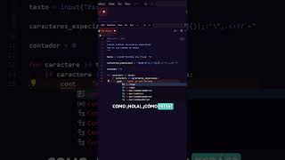 🐍 Día 157 de 365: Hoy vamos a contar cuántos símbolos raros hay en una frase con #python